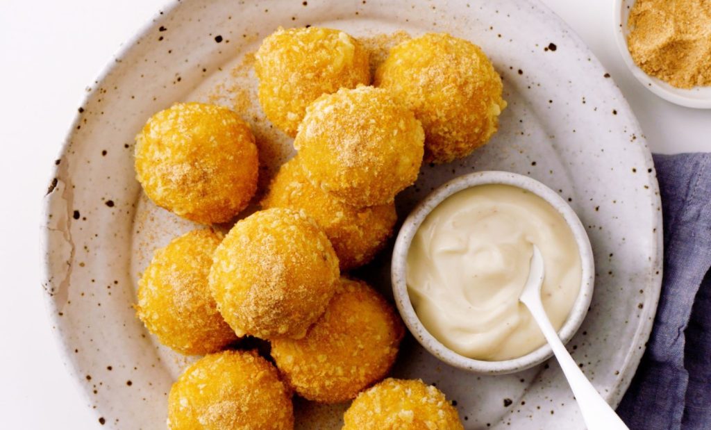 crispy corn cheese balls